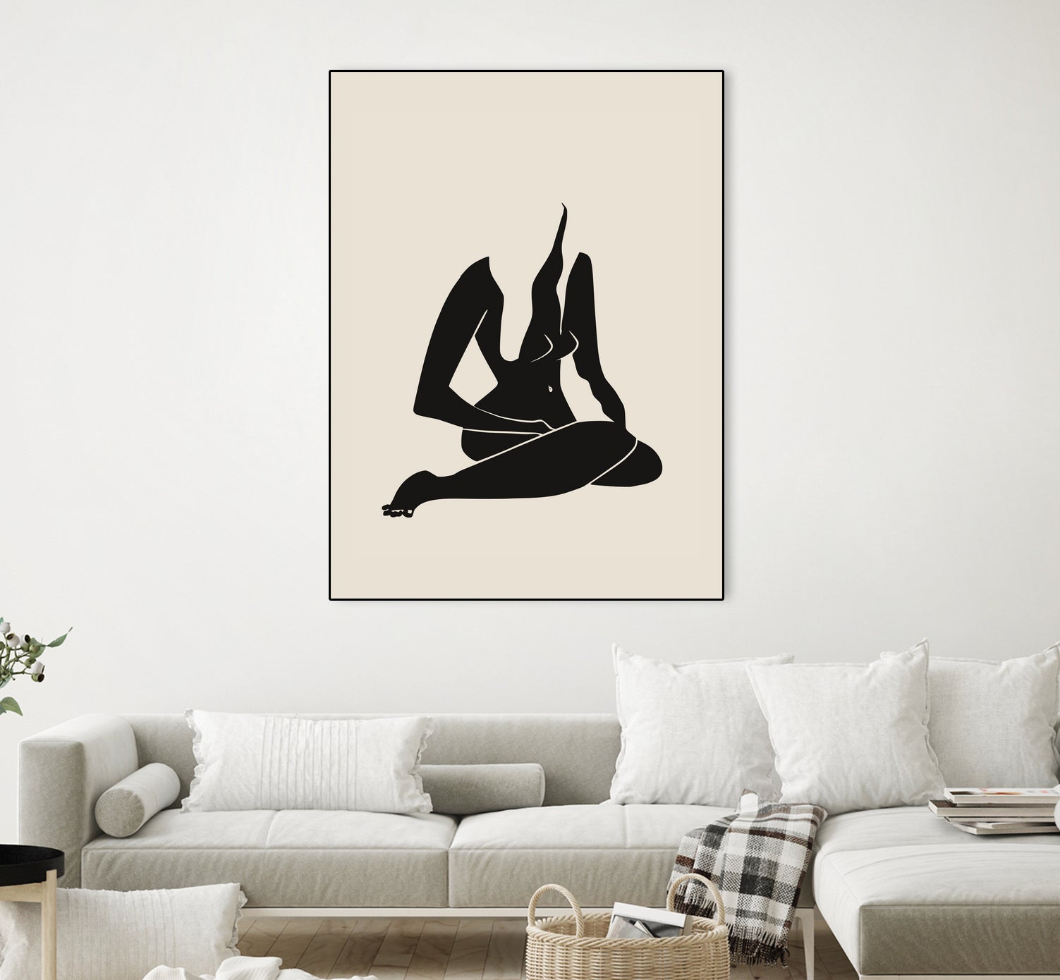 Long Hair Nude In Black by Little Dean on GIANT ART - 7200 illustration