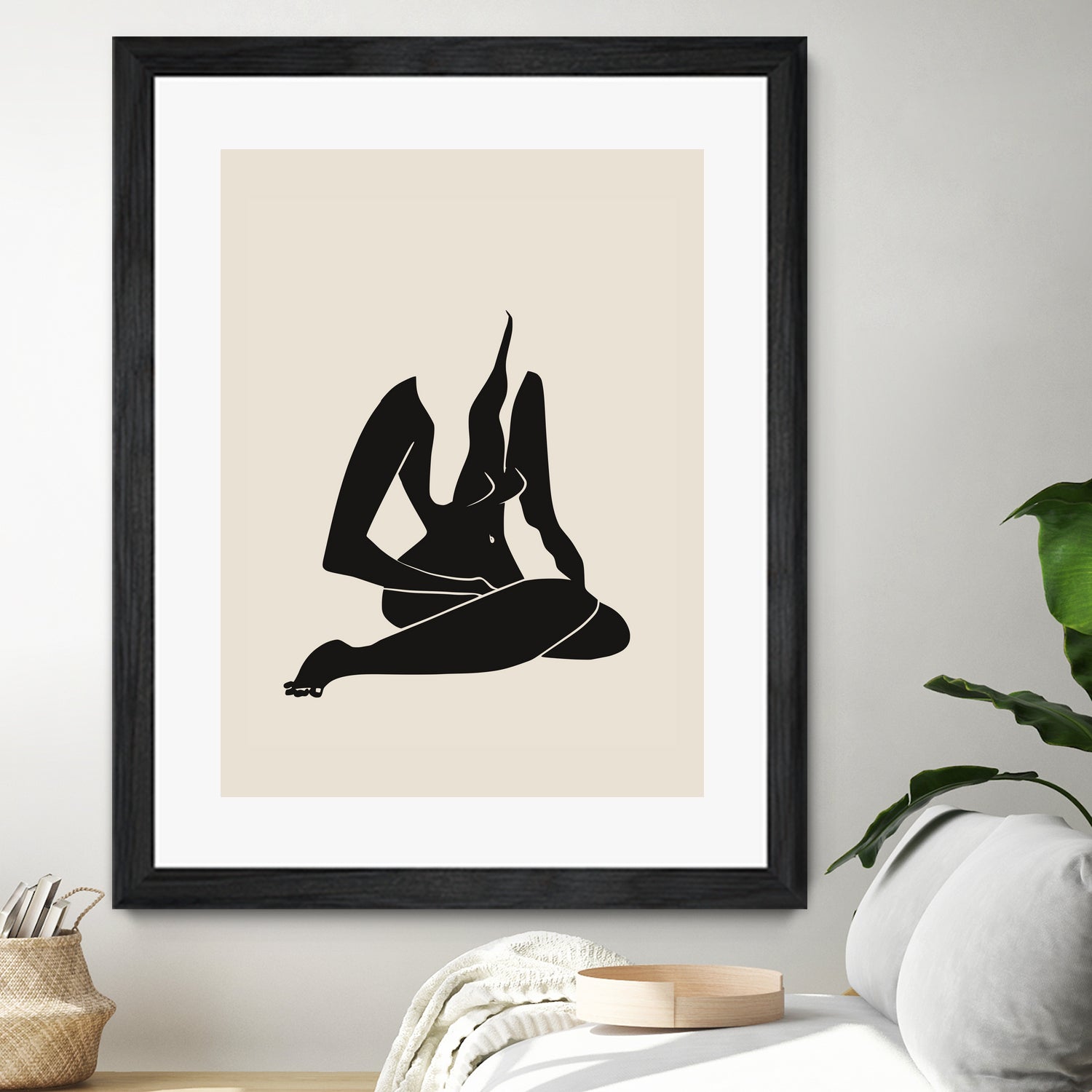 Long Hair Nude In Black by Little Dean on GIANT ART - 7200 illustration