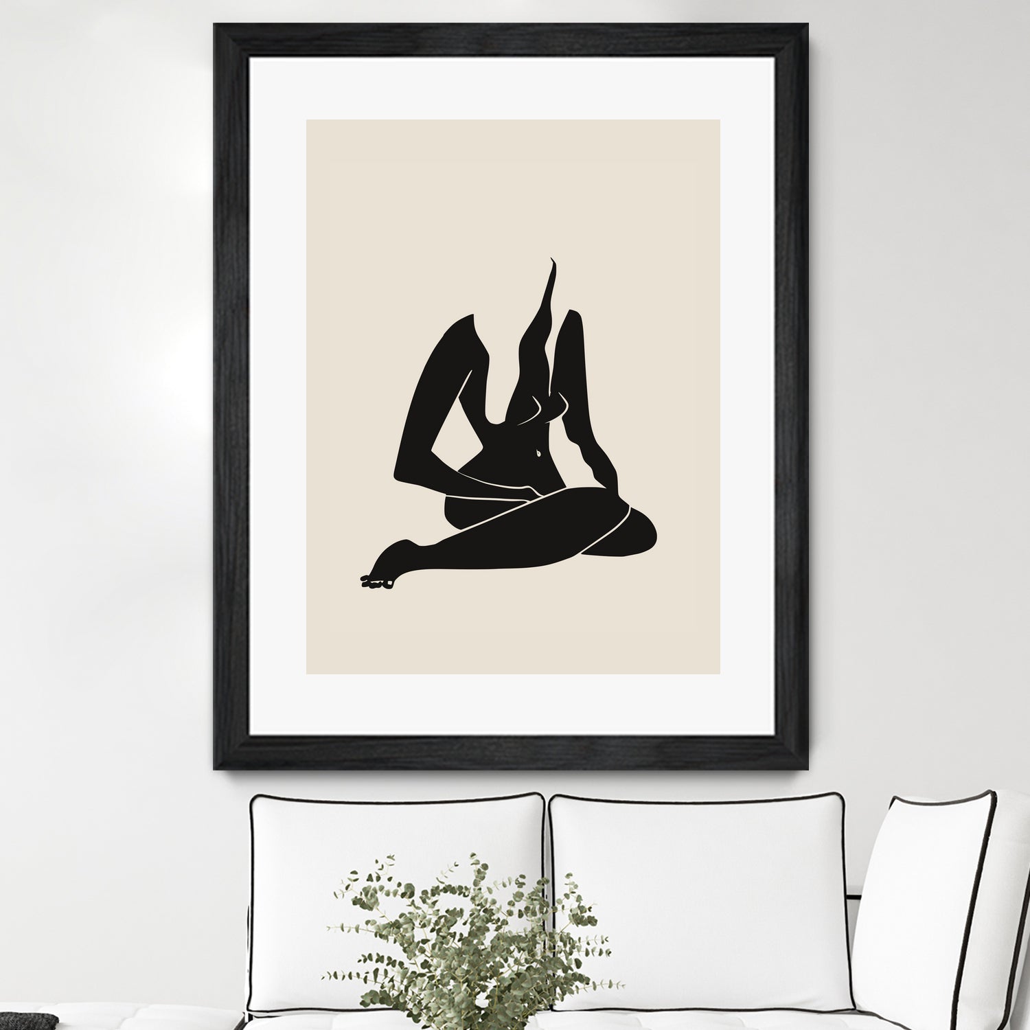 Long Hair Nude In Black by Little Dean on GIANT ART - 7200 illustration