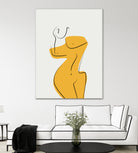 Elegant Female Nude Silhouette by Little Dean on GIANT ART - line art minimalist art