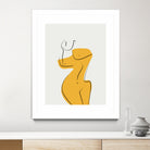 Elegant Female Nude Silhouette by Little Dean on GIANT ART - line art minimalist art
