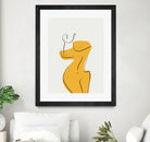 Elegant Female Nude Silhouette by Little Dean on GIANT ART - line art minimalist art