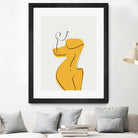 Elegant Female Nude Silhouette by Little Dean on GIANT ART - line art minimalist art