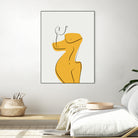 Elegant Female Nude Silhouette by Little Dean on GIANT ART - line art minimalist art