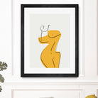 Elegant Female Nude Silhouette by Little Dean on GIANT ART - line art minimalist art