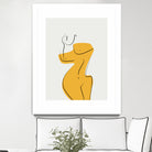 Elegant Female Nude Silhouette by Little Dean on GIANT ART - line art minimalist art