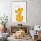 Elegant Female Nude Silhouette by Little Dean on GIANT ART - line art minimalist art