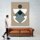 Mid Century In Greys by Little Dean on GIANT ART - abstract abstract