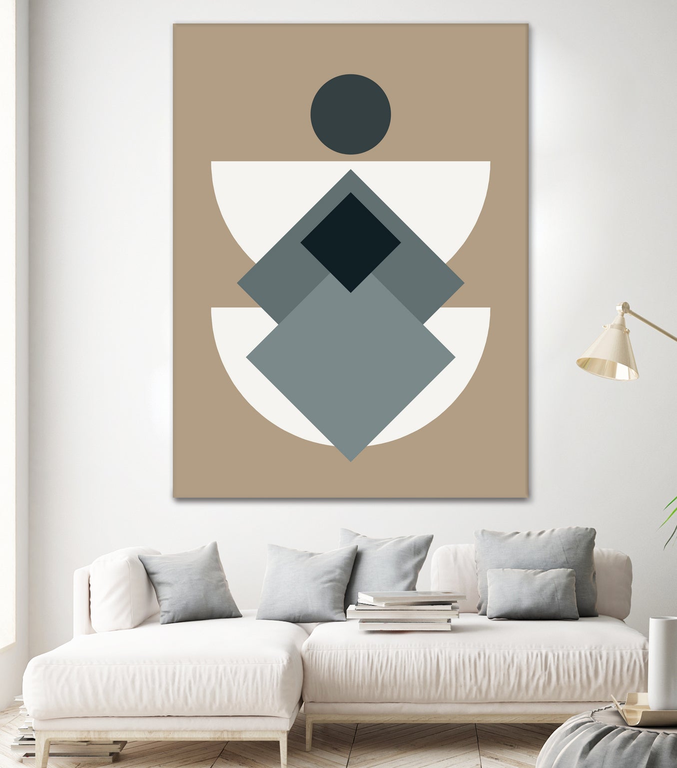 Mid Century In Greys by Little Dean on GIANT ART - abstract abstract