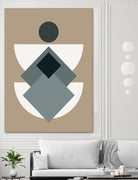 Mid Century In Greys by Little Dean on GIANT ART - abstract abstract