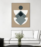 Mid Century In Greys by Little Dean on GIANT ART - abstract abstract