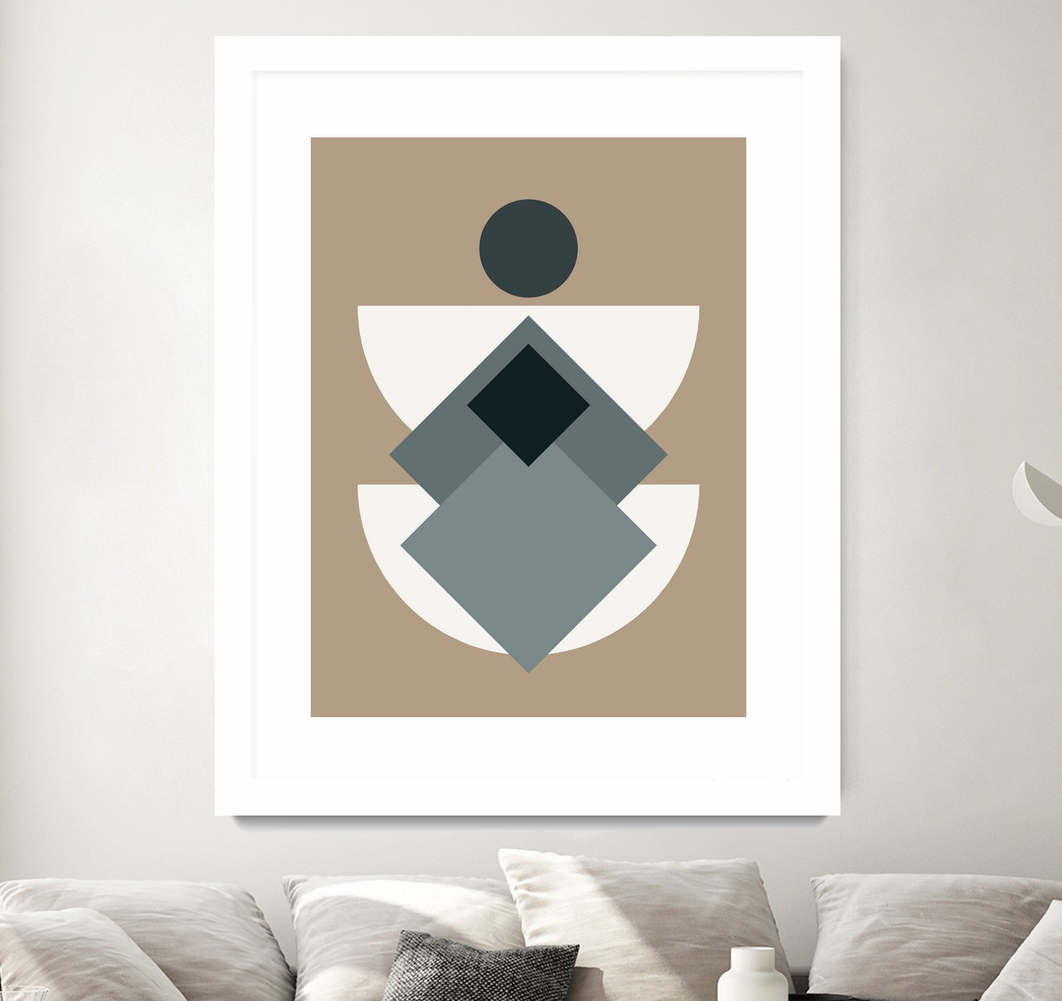 Mid Century In Greys by Little Dean on GIANT ART - abstract abstract