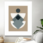 Mid Century In Greys by Little Dean on GIANT ART - abstract abstract