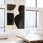 Black Abstract Collage by Little on GIANT ART - illustration beige