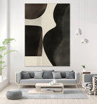 Black Abstract Collage by Little on GIANT ART - illustration beige
