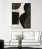 Black Abstract Collage by Little on GIANT ART - illustration beige