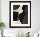 Black Abstract Collage by Little on GIANT ART - illustration beige