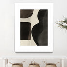 Black Abstract Collage by Little on GIANT ART - illustration beige