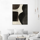 Black Abstract Collage by Little on GIANT ART - illustration beige