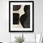 Black Abstract Collage by Little on GIANT ART - illustration beige