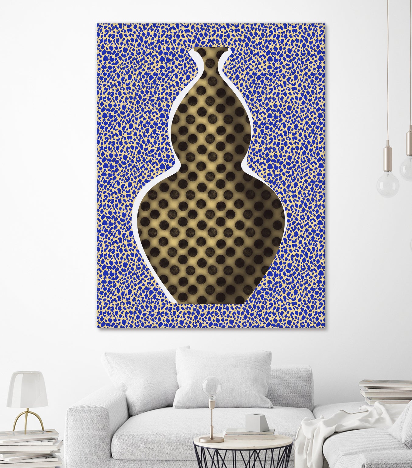 Polka Dot Vase by Little on GIANT ART - illustration vase