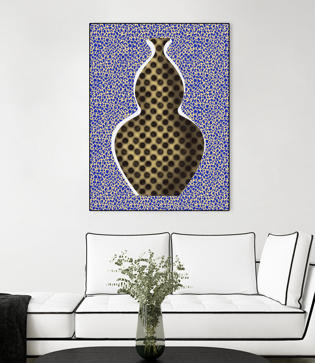 Polka Dot Vase by Little on GIANT ART - illustration vase