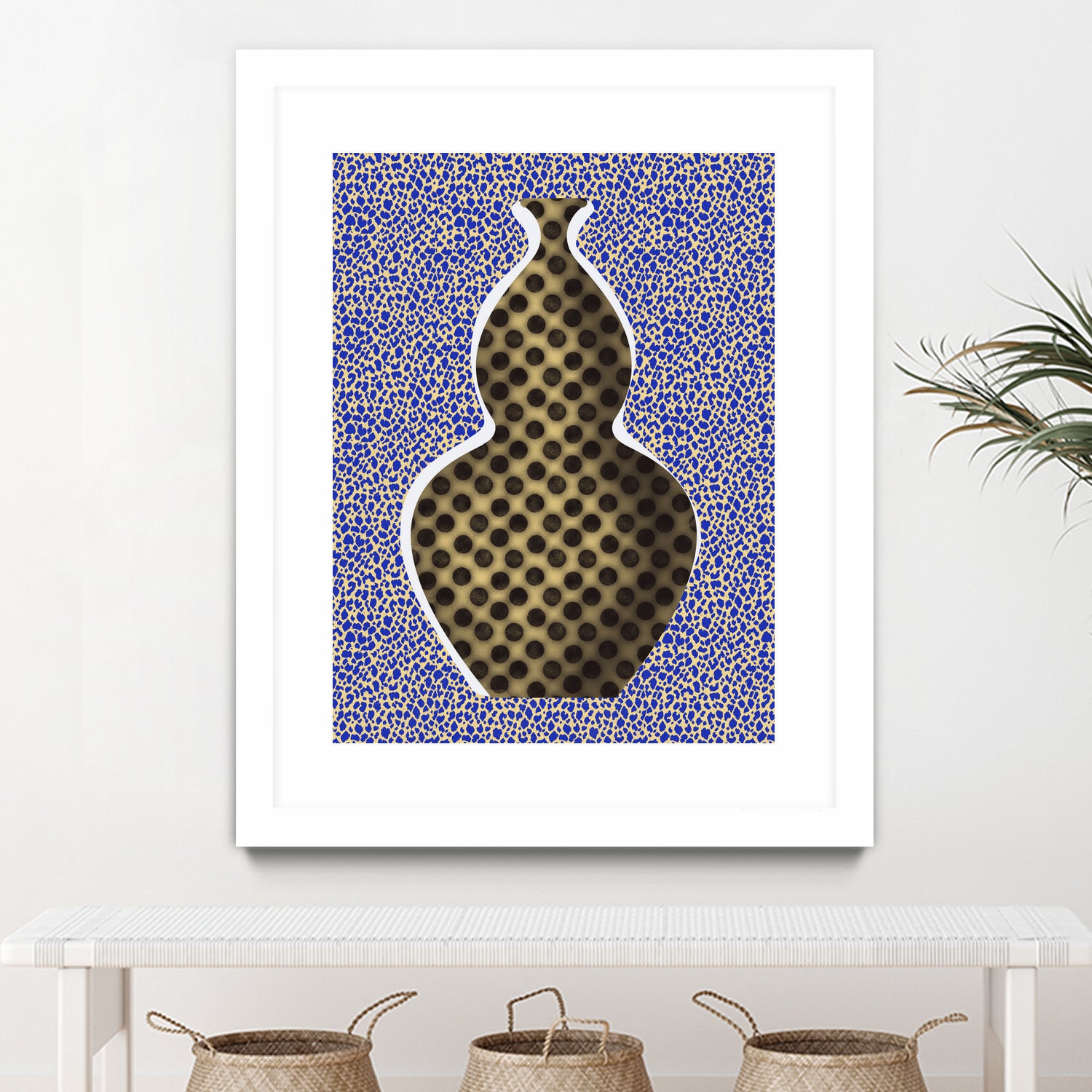 Polka Dot Vase by Little on GIANT ART - illustration vase