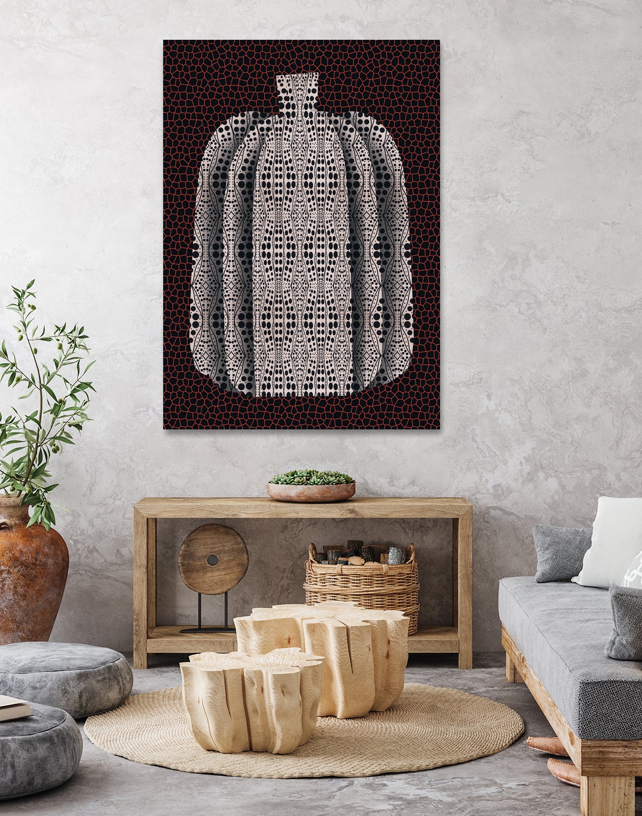 Pop Art Pumpkin Vase by Little on GIANT ART - illustration abstract