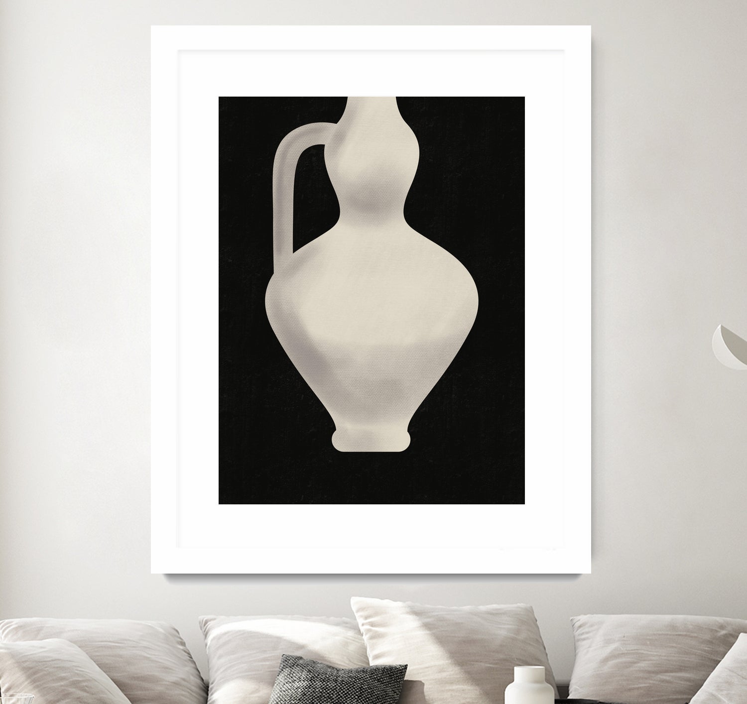 Vintage White Vase by Little on GIANT ART - illustration little dean