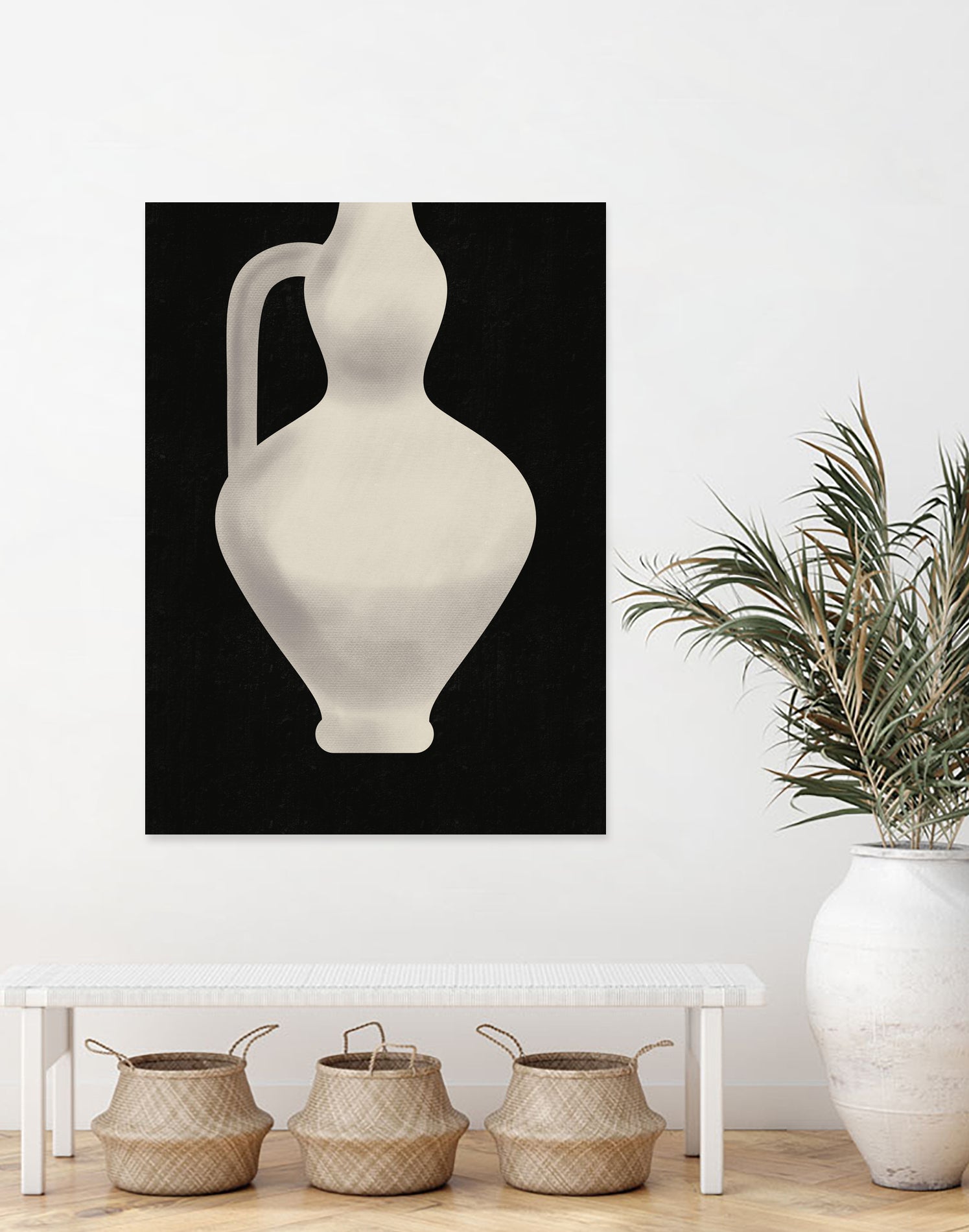 Vintage White Vase by Little on GIANT ART - illustration little dean