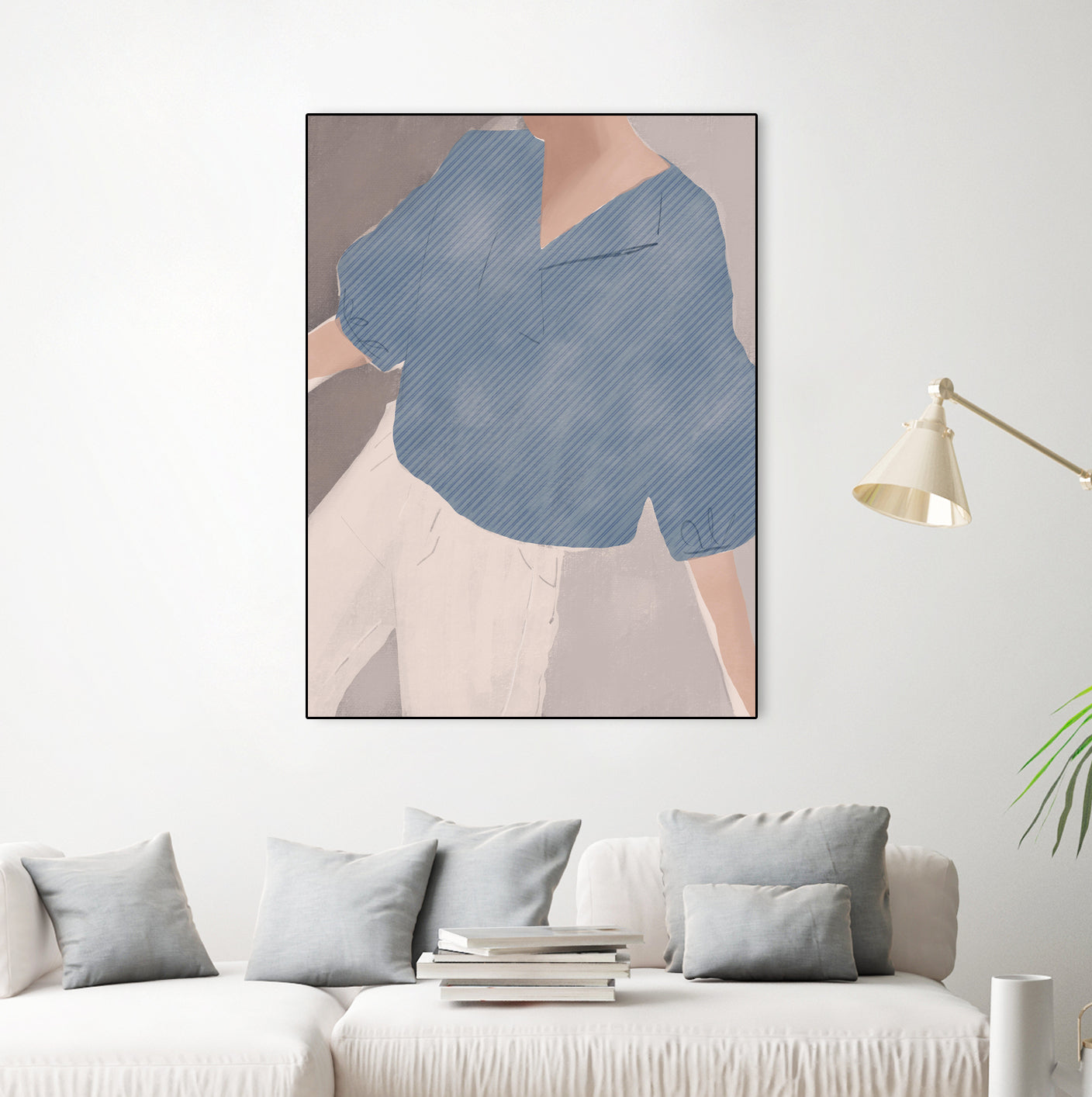 Striped Shirt Wanderer by Little on GIANT ART - illustration person