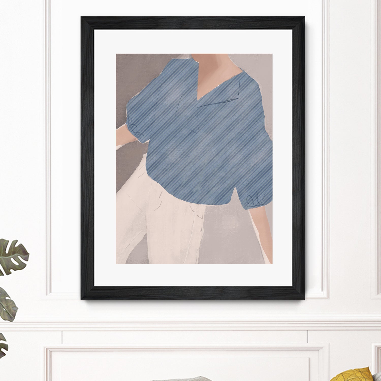 Striped Shirt Wanderer by Little on GIANT ART - illustration person