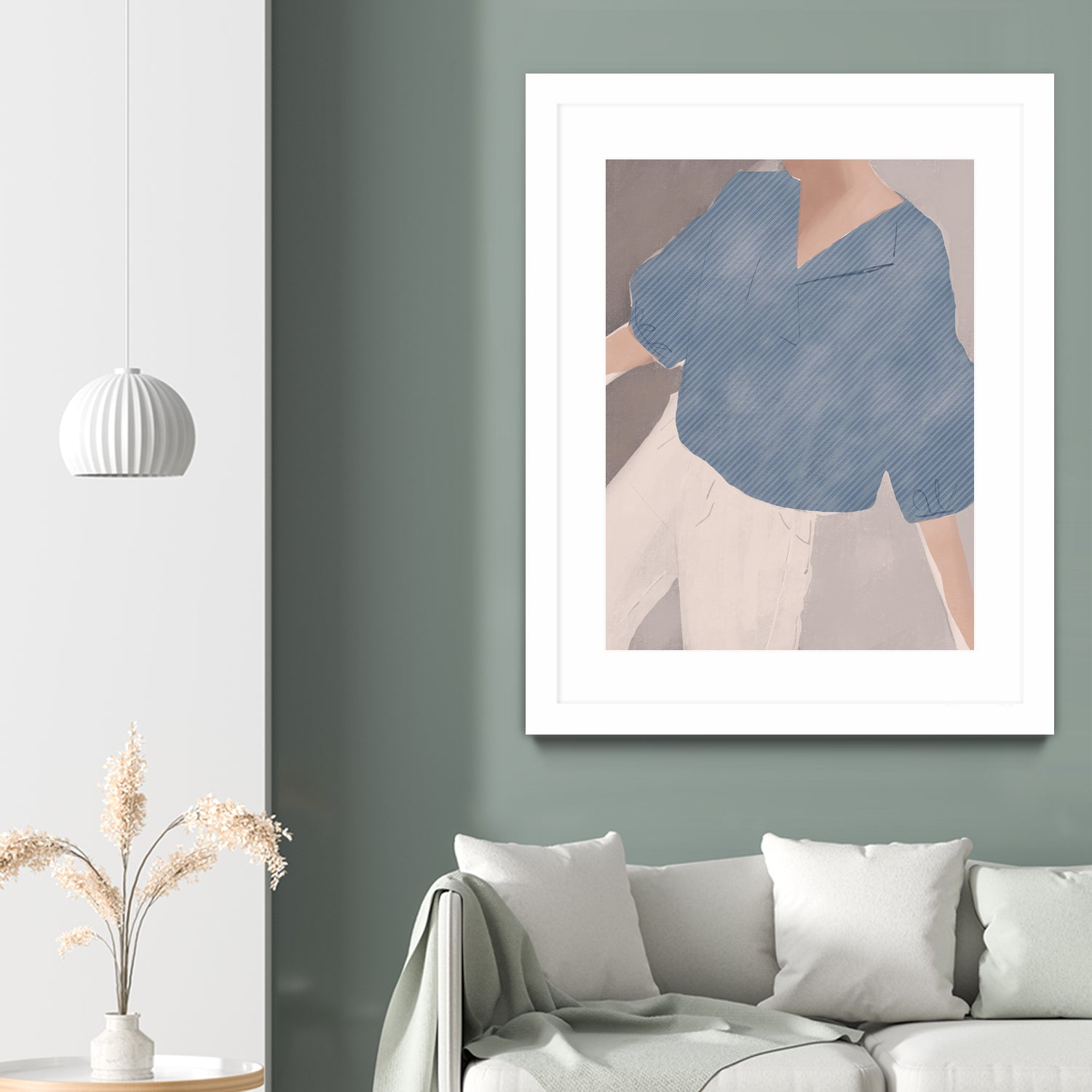 Striped Shirt Wanderer by Little on GIANT ART - illustration person