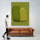 Stacking stone in green by Little on GIANT ART - illustration green