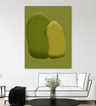 Stacking stone in green by Little on GIANT ART - illustration green