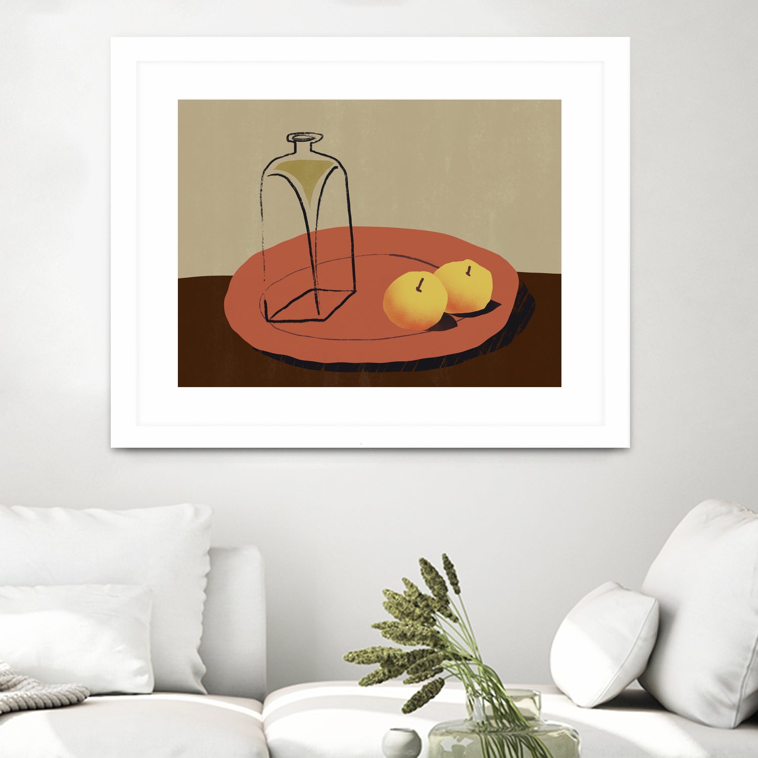 Jar and apple by Little Dean on GIANT ART - illustration still life art