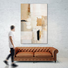 Abstract In Beige 2 by Sally on GIANT ART - orange abstact