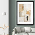 Abstract In Beige 2 by Sally on GIANT ART - orange abstact