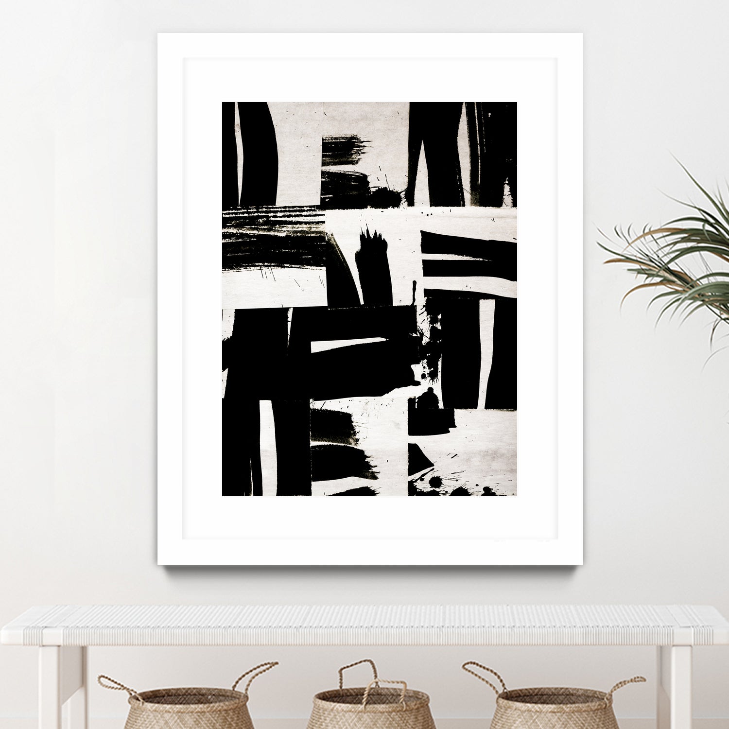 Wabi Sabi Black and White Abstract by Iris Lehnhardt on GIANT ART - collage paintings collage