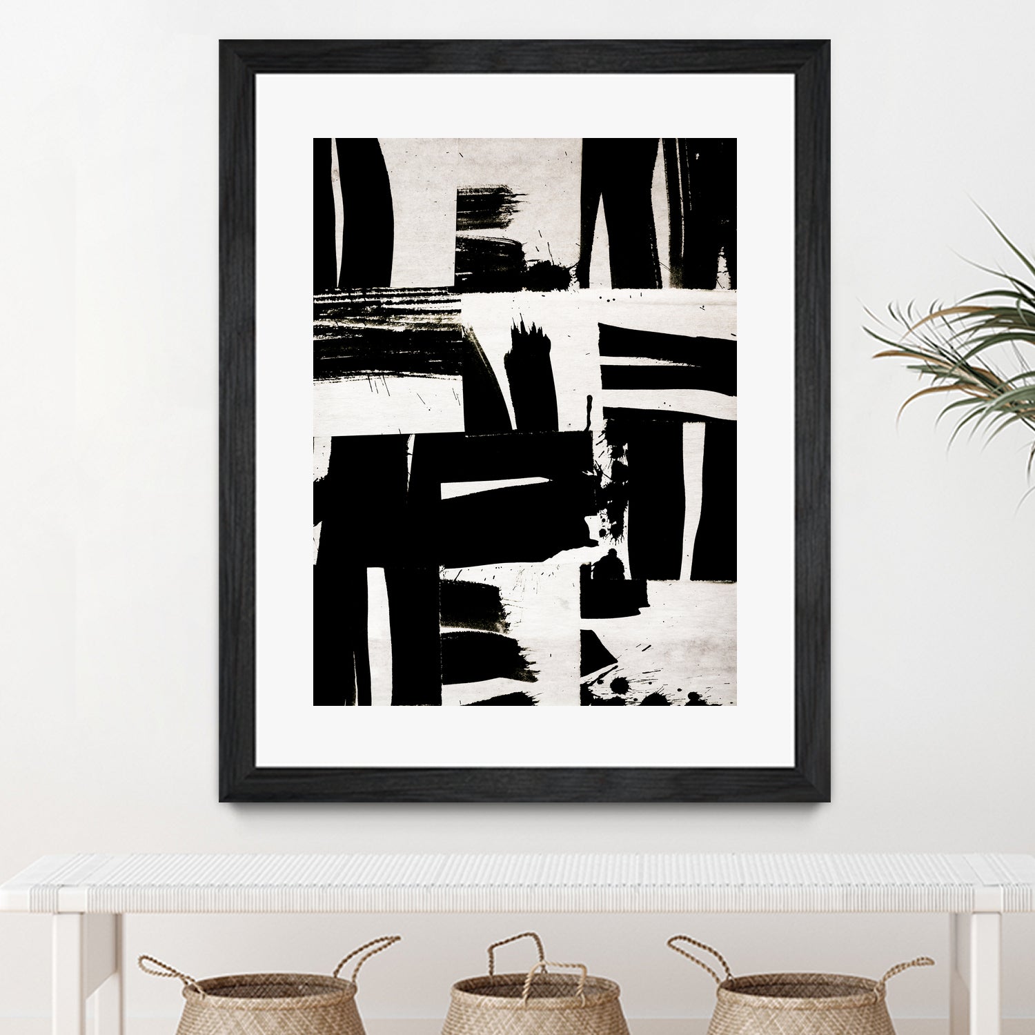 Wabi Sabi Black and White Abstract by Iris Lehnhardt on GIANT ART - collage paintings collage