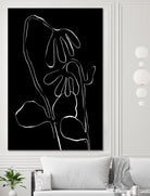 Flower and Leaves Sketch by Martina on GIANT ART - flowers and plants monochrome art
