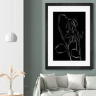 Flower and Leaves Sketch by Martina on GIANT ART - flowers and plants monochrome art