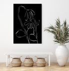Flower and Leaves Sketch by Martina on GIANT ART - flowers and plants monochrome art