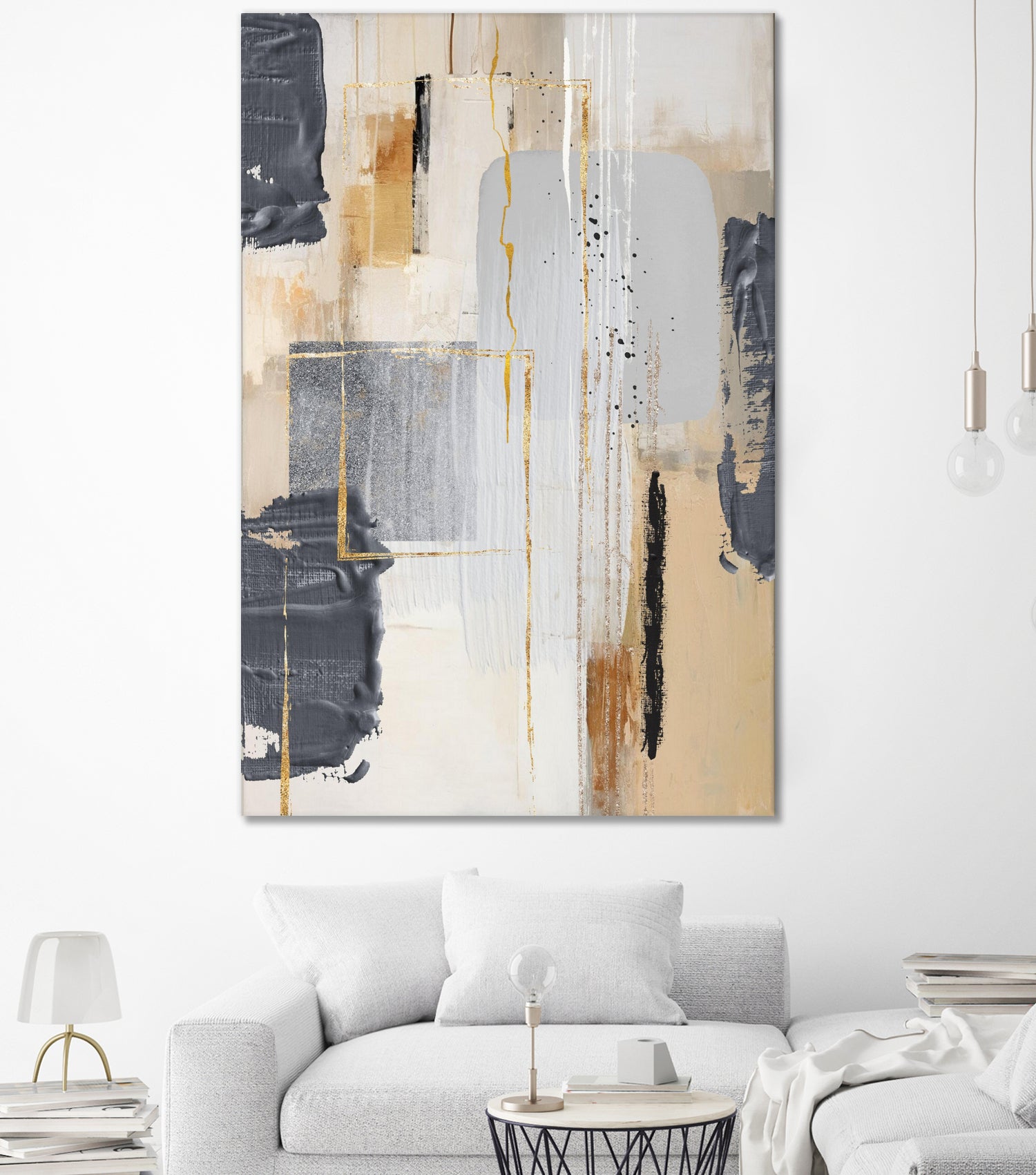 Neutral With Grey 2 by Sally on GIANT ART - illustration sally ann moss