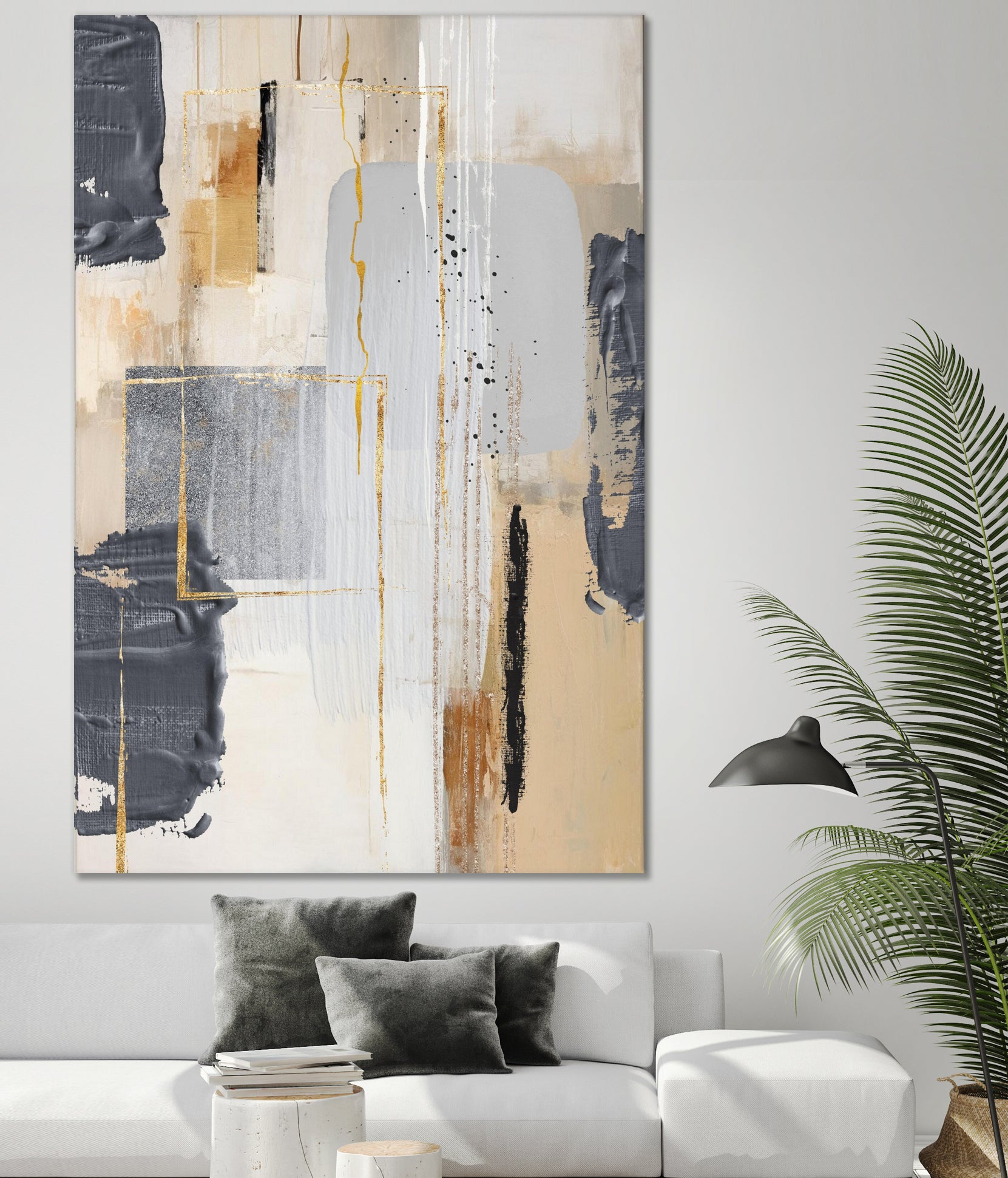 Neutral With Grey 2 by Sally on GIANT ART - illustration sally ann moss