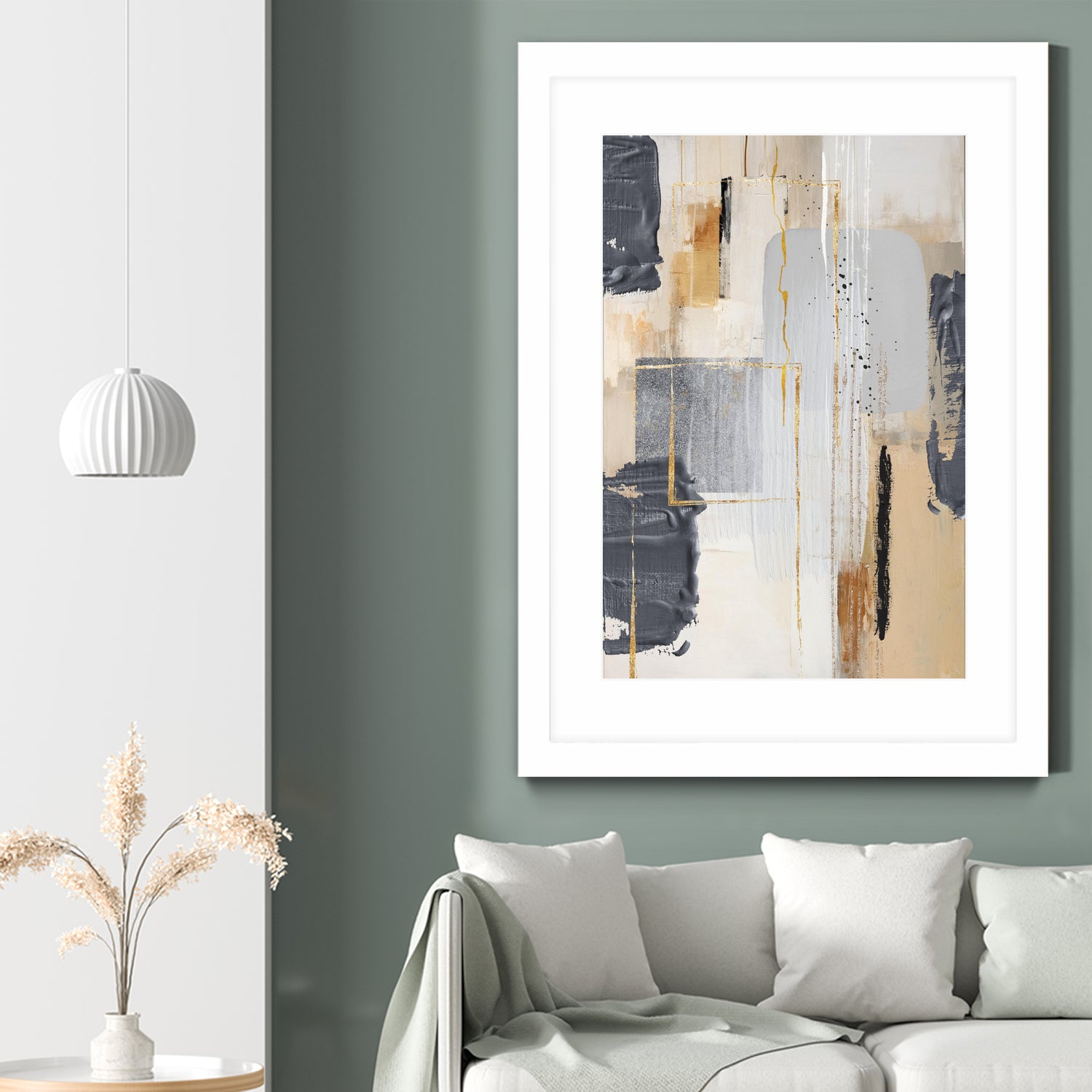 Neutral With Grey 2 by Sally on GIANT ART - illustration sally ann moss
