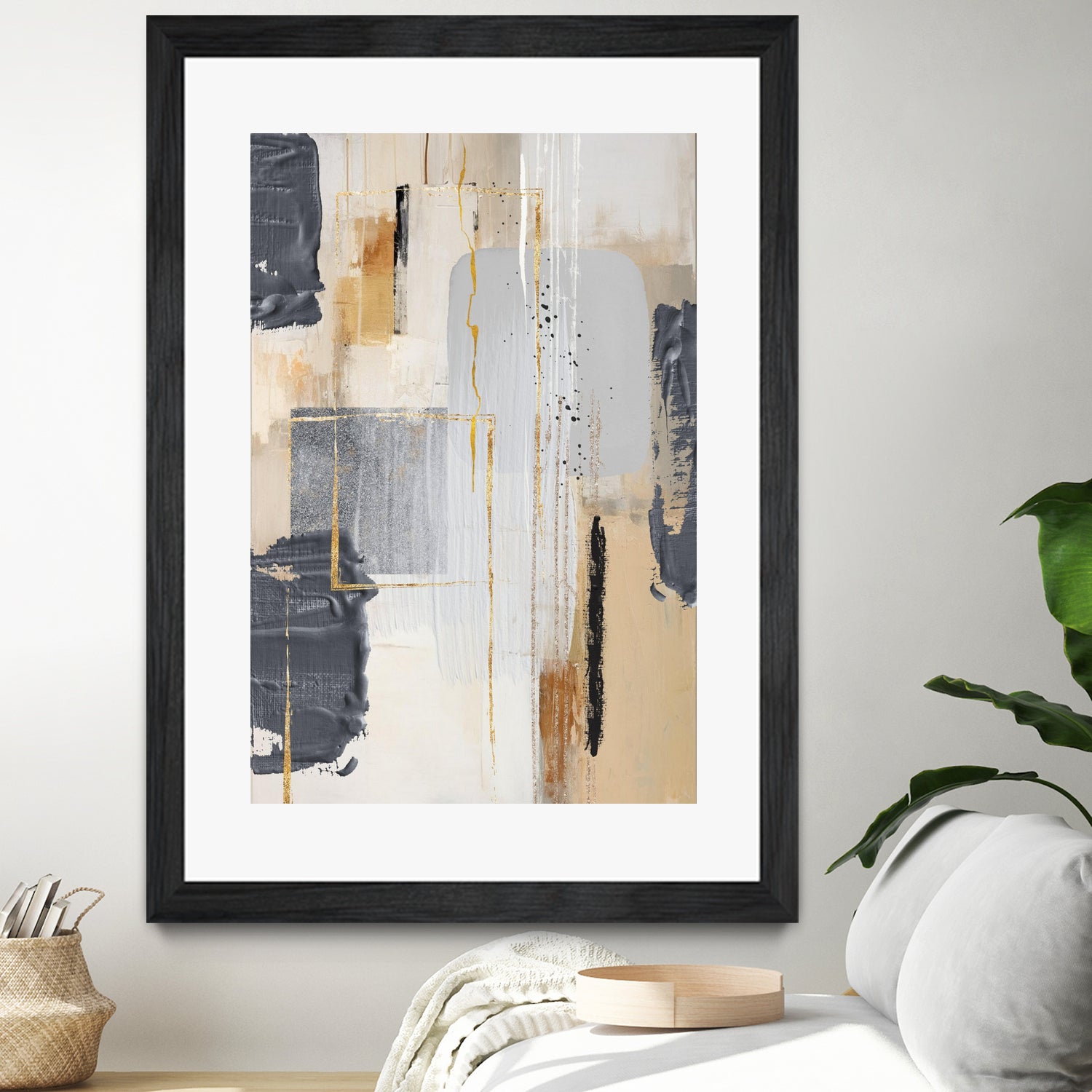 Neutral With Grey 2 by Sally on GIANT ART - illustration sally ann moss