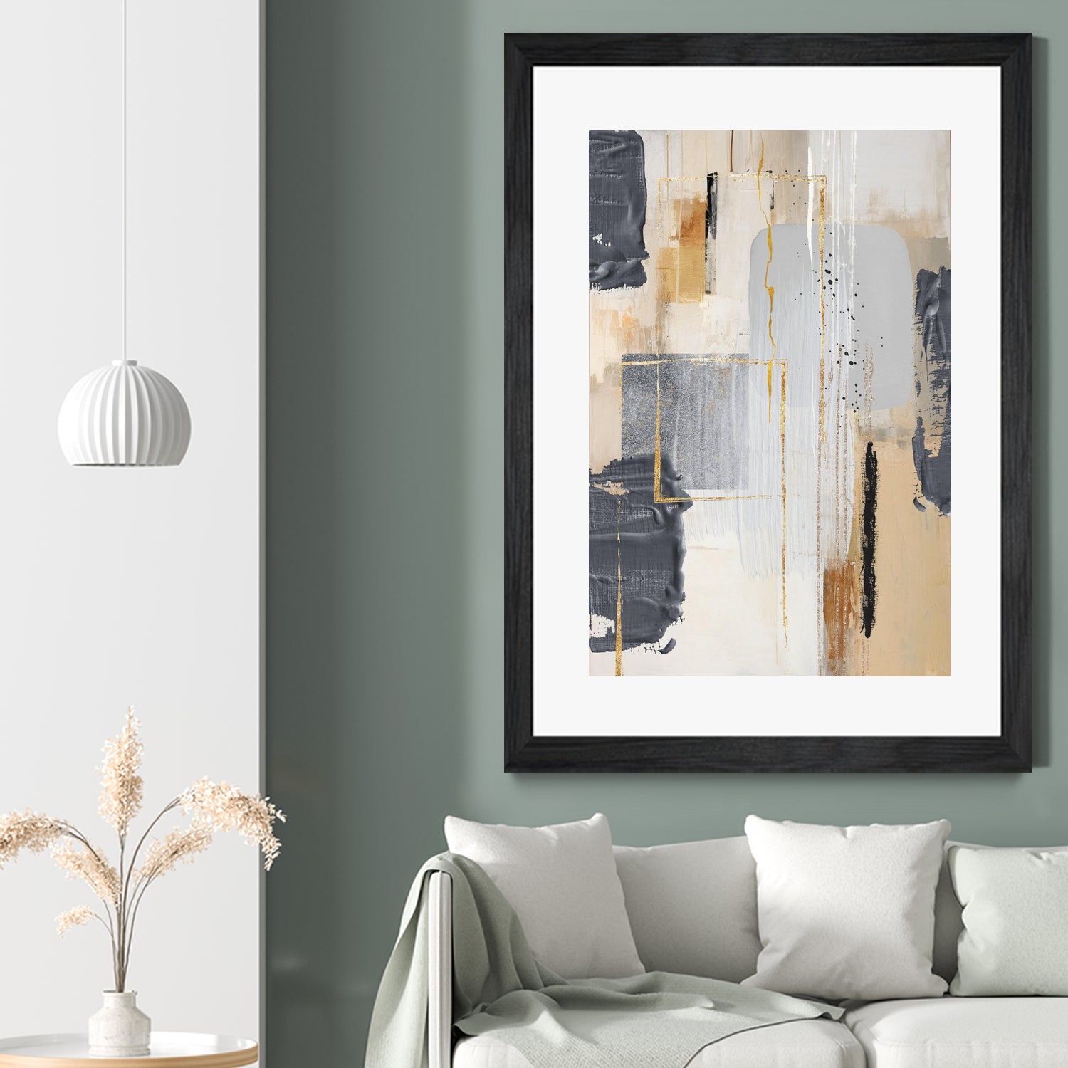 Neutral With Grey 2 by Sally on GIANT ART - illustration sally ann moss