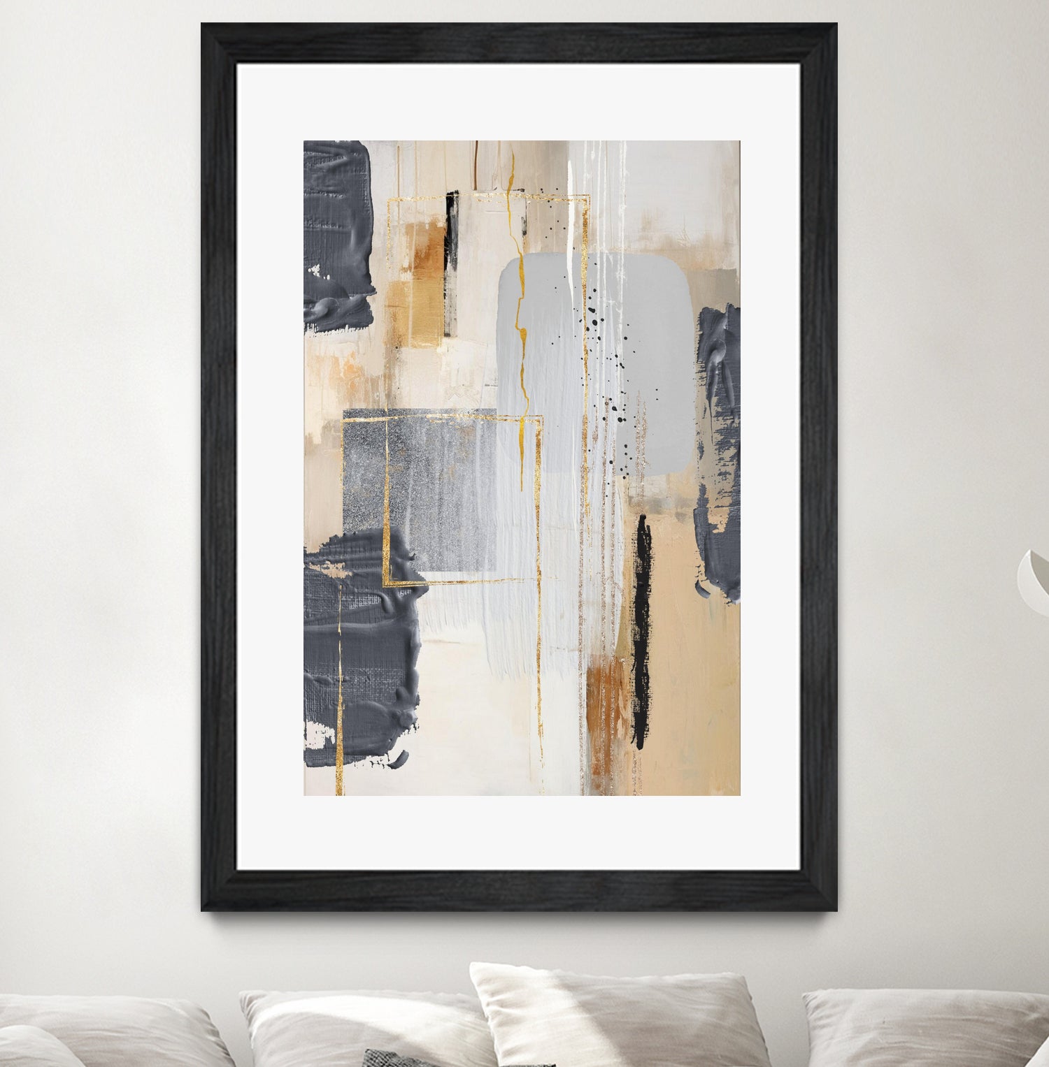 Neutral With Grey 2 by Sally on GIANT ART - illustration sally ann moss