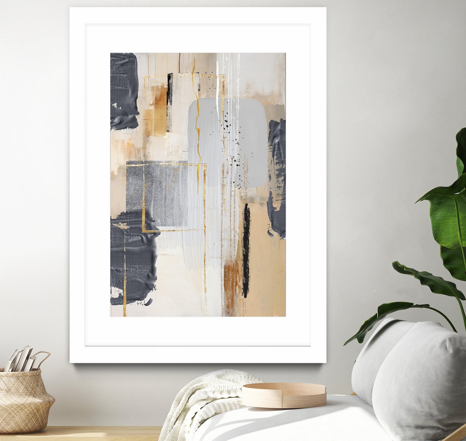 Neutral With Grey 2 by Sally on GIANT ART - illustration sally ann moss